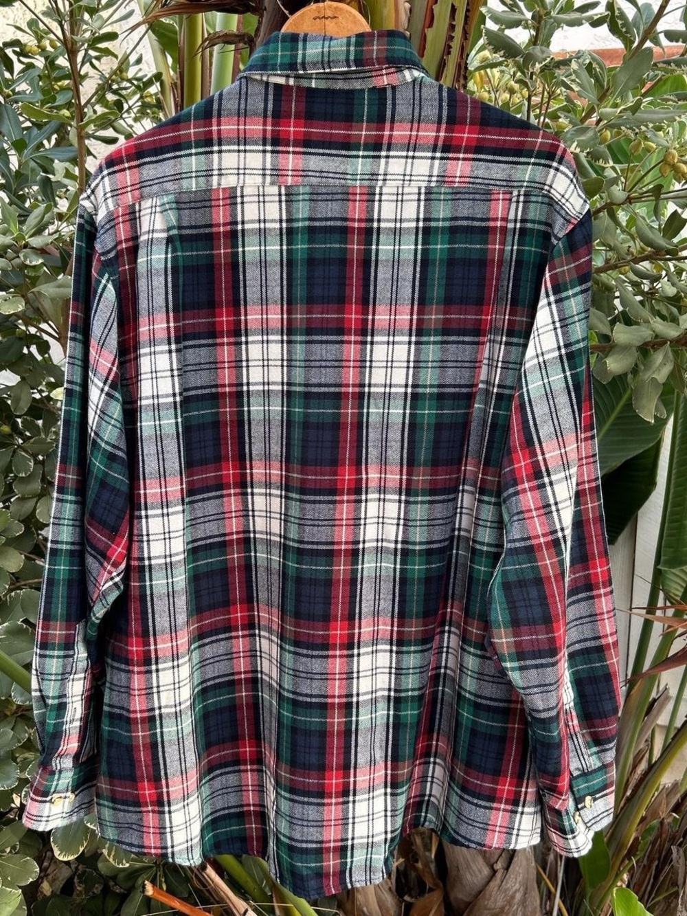 Vintage 1990s Sears The Men’s Store Plaid Shirt Jacket XL Korea - Picture 3 of 3